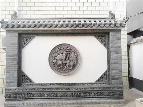 磚雕四合院裝飾文化墻